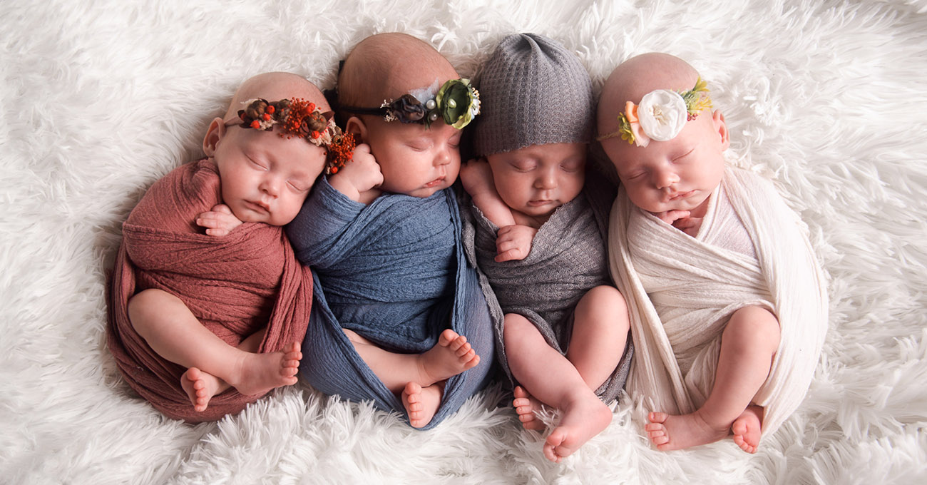 fotografia noworodkowa trojmiasto czworaczki